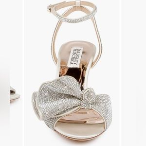 Badgley Mischka sparkley kitten heel